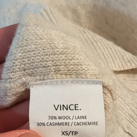 Vince Elegant Cream Sweater - Picture 3 of 3